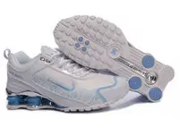 nike femmes shox rival-r4 nouveau blanc blue pas cher chaussures